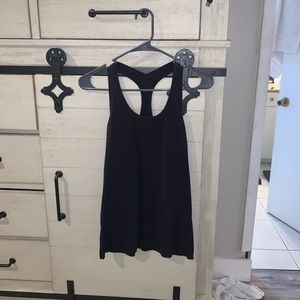Black Razor Back lululemon tank top